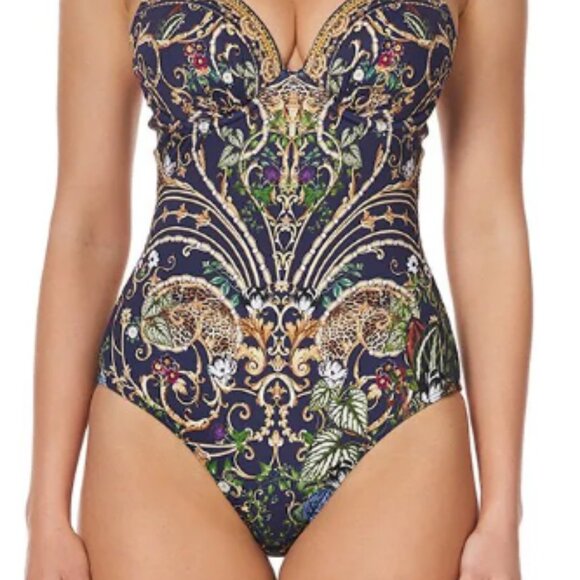 Camilla Black and Gold One Piece Swimsuit - Brand New Condition - Picture 8 of 10